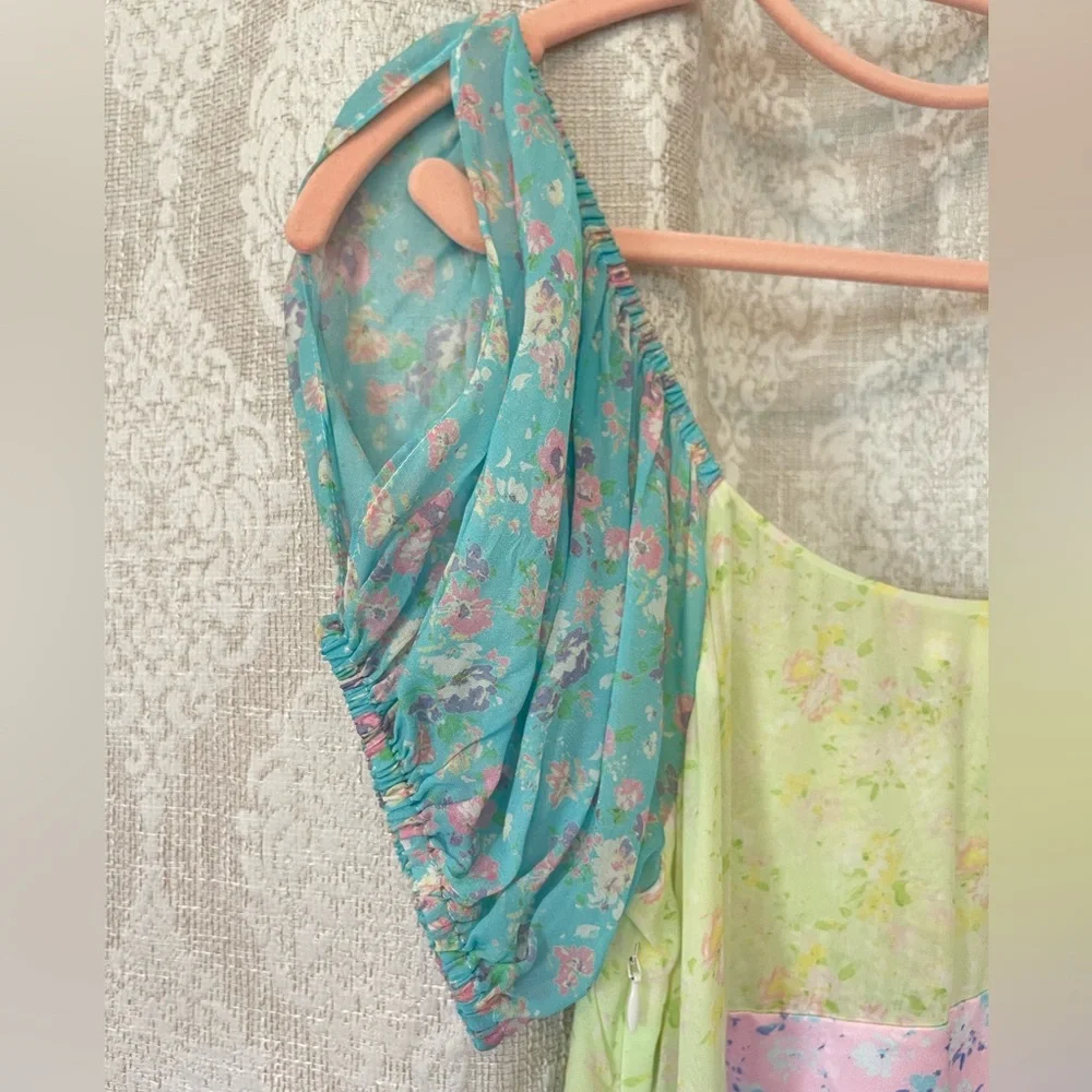 LoveShackFancy Angie Maxi Dress Fuji Sunrise Size 4 - Picture 4 of 7